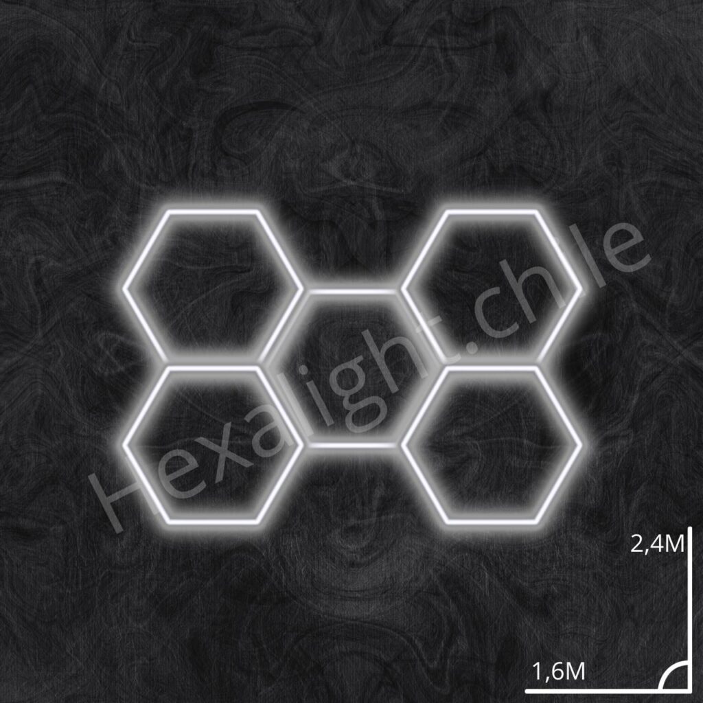 Sistema Hexa Kit 5 Hexágono 2,40 m x 1,60 m (192W)