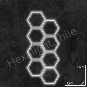 Sistema Hexa Kit 8 Hexágono 3,60 m x 1,60 m (280W)
