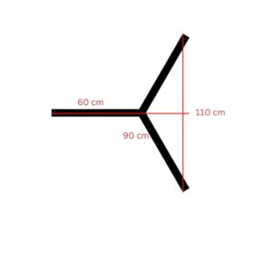 Lampara LED colgante / Helice ¨Y¨ (1.10m x 1m) - Imagen 3