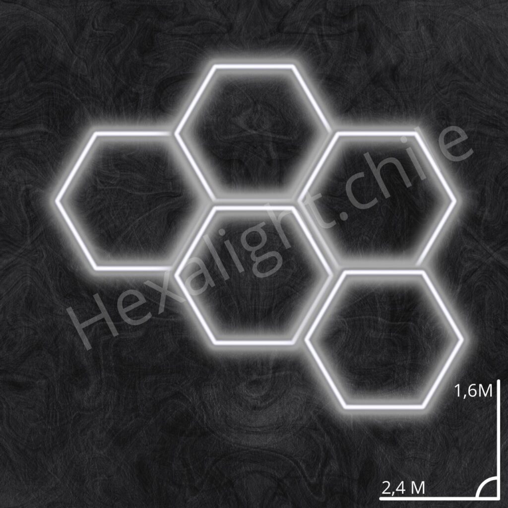 Sistema Hexa Kit 5 Hexágono 1,60 m x 2,40 m (192W)
