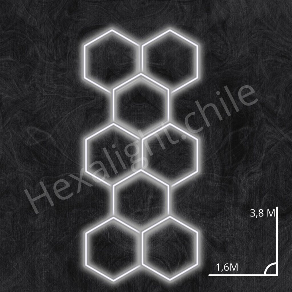 Sistema Hexa Kit 8 Hexágono 3,80 m x 1,60 m (280W)